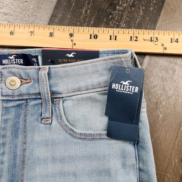 Hollister Ultra High Rise Super Skinny Jeans Womens size 3R 26x29 Denim Pants - Picture 6 of 10